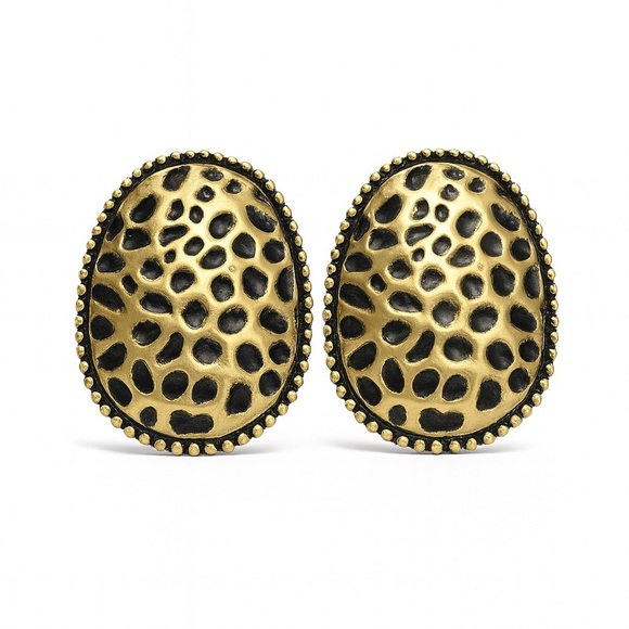 Zara Jewelry - 🔥 NEW | Leopard Pattern Gold Textured Earrings 🐆